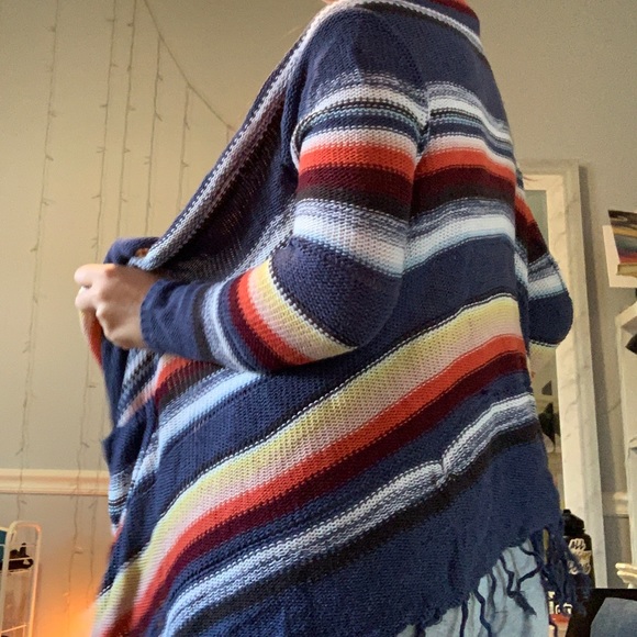 multicolored billabong sweater cardigan - Picture 3 of 3